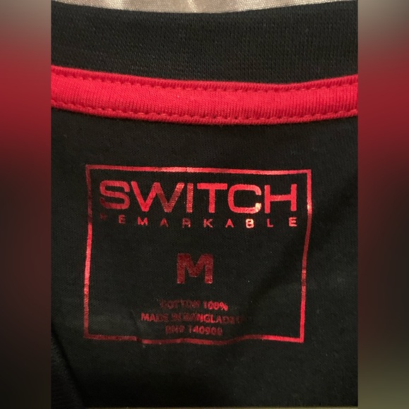 SWITCH REMARKABLE Red drip 23 long sleeve crewneck sweater - Picture 3 of 4